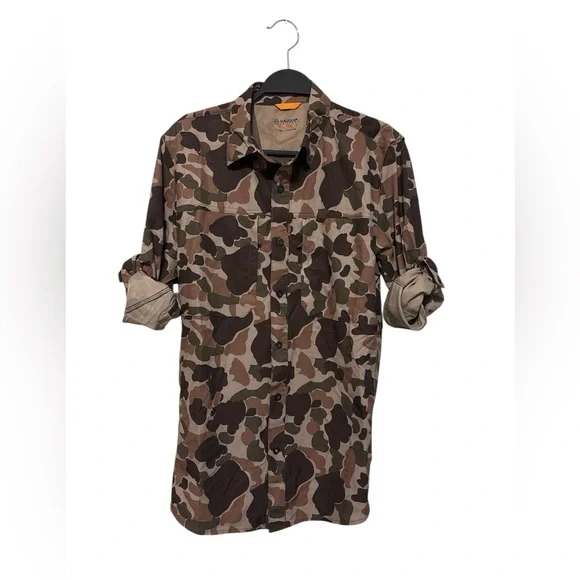 Magellan Outdoors Camouflage Duck Camo Button Up Men’s Size: Small NWOT - Picture 1 of 4